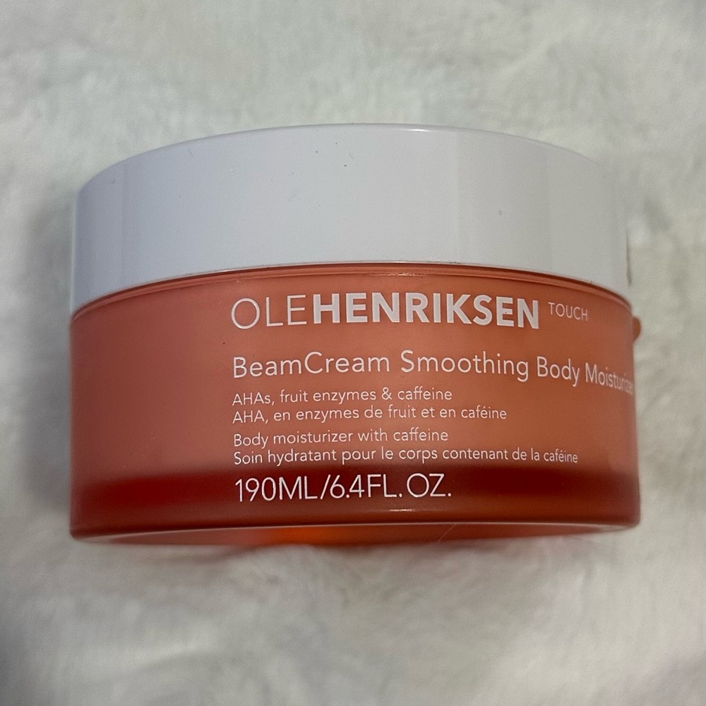 NEW SEALED OLE HENRIKSEN BEAM CREAM SMOOTHING BODY MOISTURIZER 6.4 OZ JAR